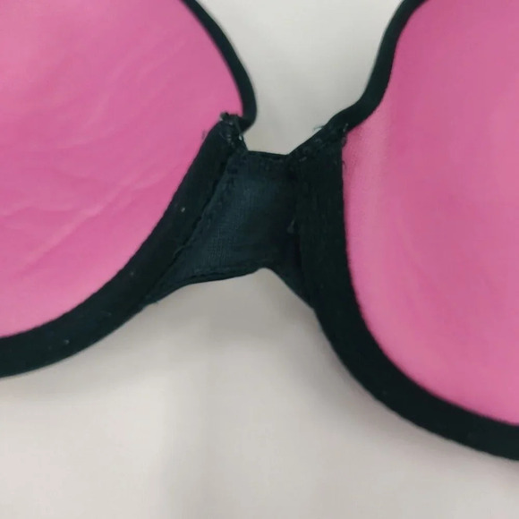 Victorias Secret PINK Wear Everywhere Pushup Bra Women Size 34D Green Underwire - Picture 9 of 11